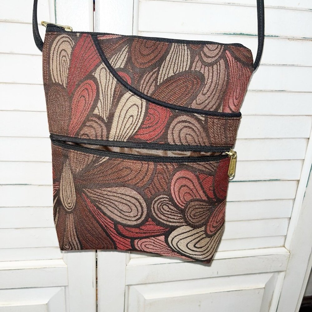 MarucaTapestry Crossbody Bag Purse Made in USA Floral Artsy Colorado